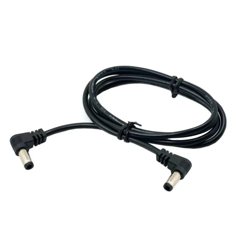 DC 90 درجة كابل DC الطاقة 5.5x2.1 مللي متر/2.5 مللي متر الذكور إلى 5.5 2.1/2.5 مللي متر الذكور كابل توصيل الحق بزاوية 90 درجة 60 سنتيمتر