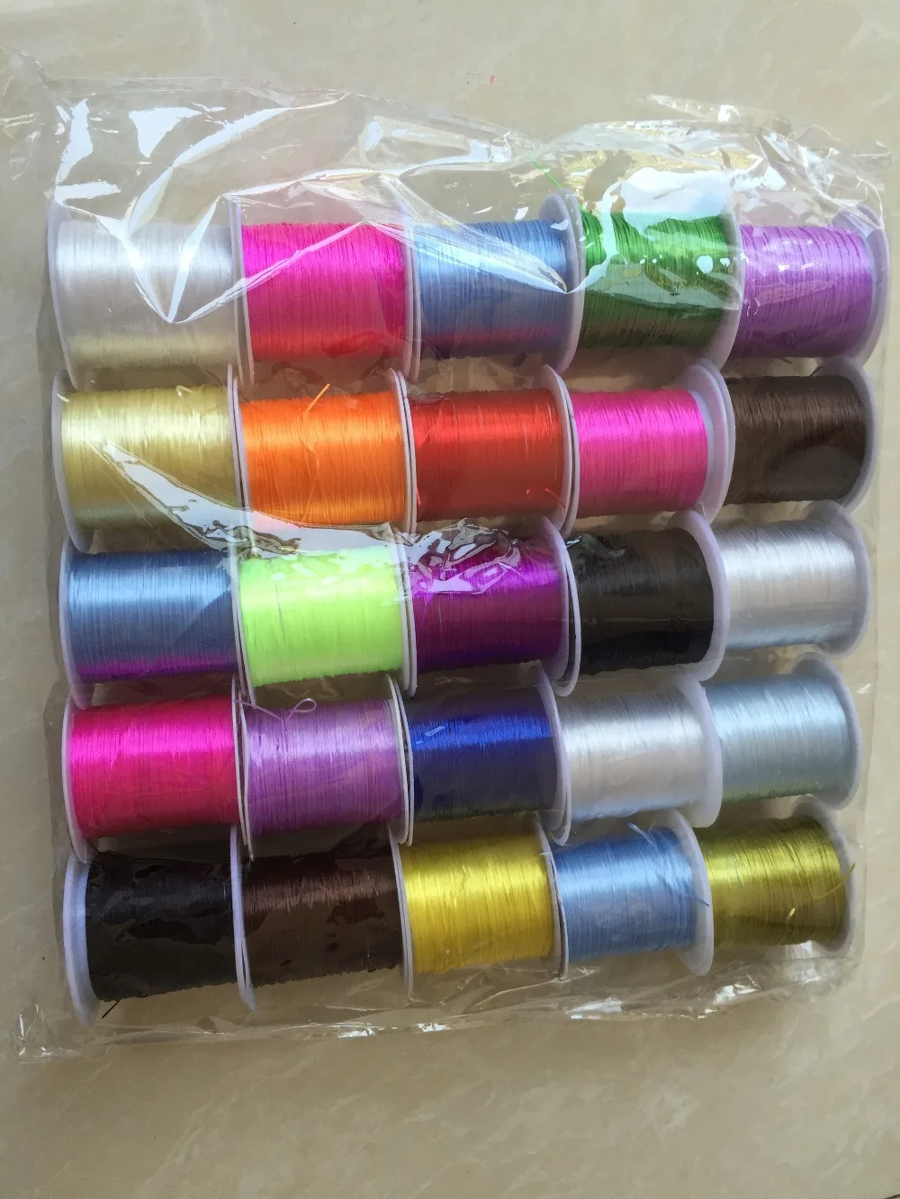 25 rolls/lot  Colorful Metal Wire 0.5x10 m To Connect  Beads  For Curtain  Chain  Accessories Lighting & Elastic Line Wire,