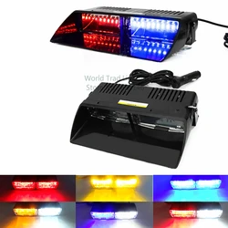 Warning Lamp 16LEDs High Power 18 Flashing Mode Home Strobe Light Auto Warn Light Emergency Light Blue/Yellow/White wholesale