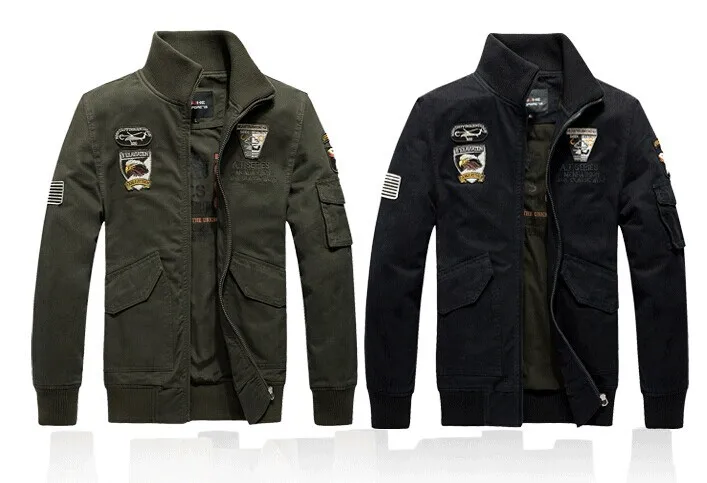 

101st Airborne Division Military Style Jackets for men Eagle Embroidery Pilot Jacket Usa Army Air Force Coat Jaceket