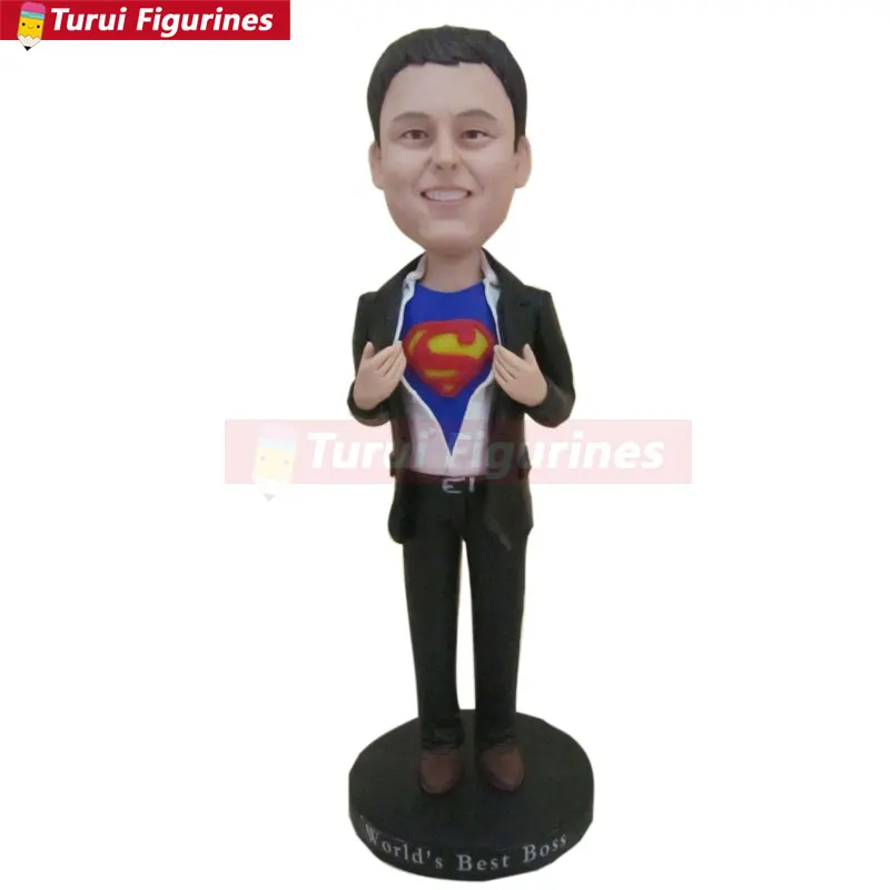 Best Boss Custom Bobble Head Personalized Gift Clay Figurines Based on Customers Photos Birthday Cake Topper Husband Boyfriend S