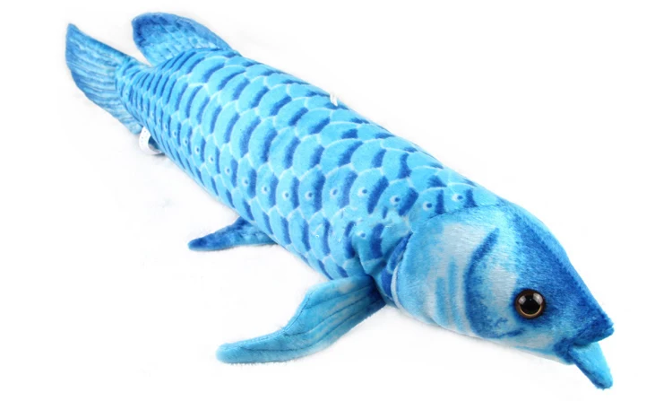 large 60cm blue Dragon fish plush toy doll soft throw pillow b0790