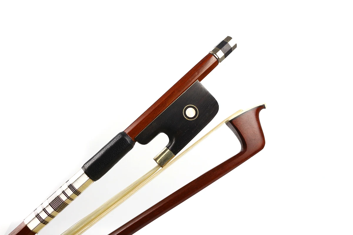 

Yinfente Viola Bow 16inch Brazilwood Bow Stick Greet Balance Natural HorseTail Ebony frog