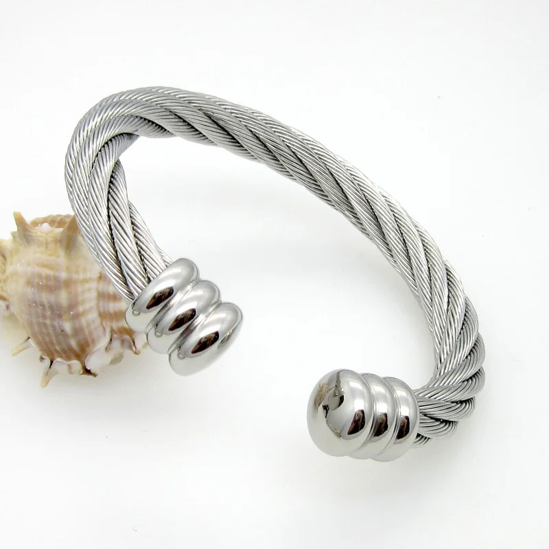 Men Or Women Fashion Europe And America Popular Steel Wire Rope Weaving Twist Bracelet Hot Selling Gift Bracelets