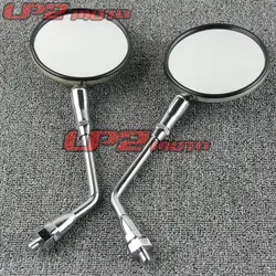 For Honda CB400SS CL400 10mm Clockwise Universal Metal Chrome Retro Rearview Motorcycle Rearview Mirrors Rear View Mirror