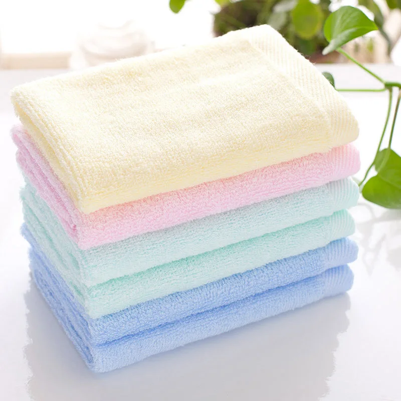 

Color bamboo fiber face towel hand towel for The child baby Small towel about 25x25cm Cotton 100% Face For Adults Baby Towels