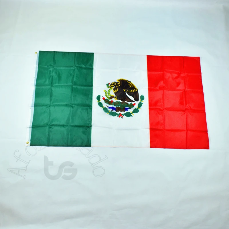 Mexico Mexican 1piece 90*150cm 3x5 Foot  flag Banner Hanging National flag for meet,Parade,party.Hanging,decoration