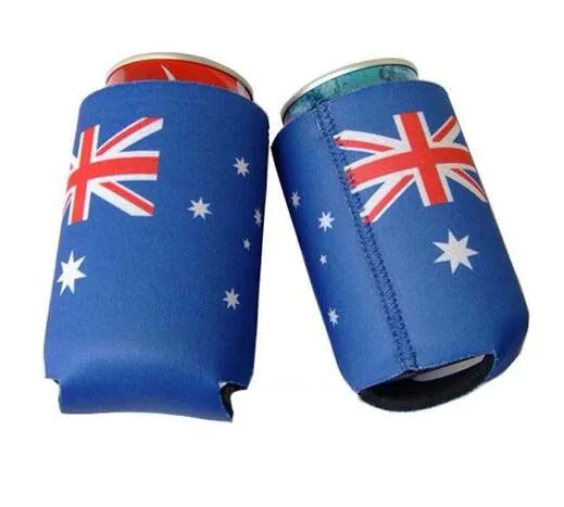 

100pcs/lot Customized LOGO Stubby Holders Neoprene Can Coolers Holder As Wedding Gifts Insulated Beer Picnic Cooler Thermal Bag