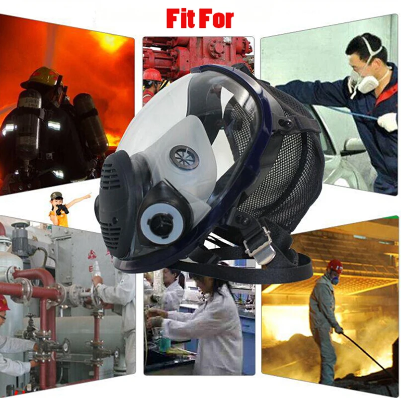 9 In 1 Suit Industry Painting Spray Gas mask Same For 3 M 6800 Full Face Chemcial Respirator Dust Gas mask