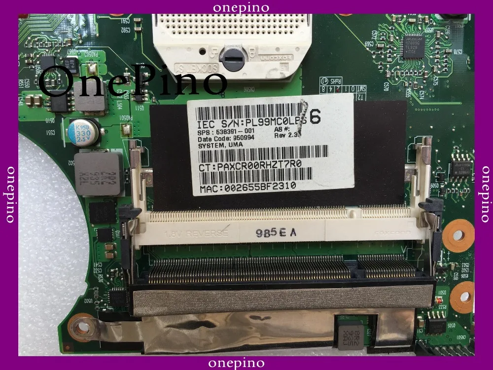 Imagem -02 - Placa-mãe do Portátil para hp Compaq 515 615 Cq515 Cq615 Mainboard 100 Completamente Testado ok 538391001