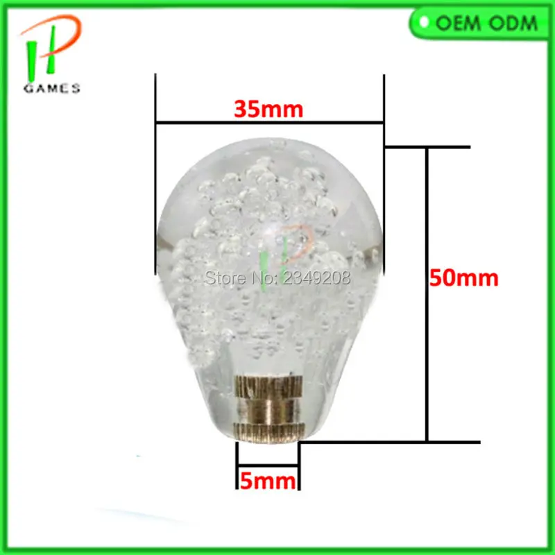 2 Cái/lốc 35Mm Hình Bầu Dục Quả Cầu Pha Lê Topball Cho Arcade Cần Điều Khiển Thích Hợp Để Sanwa/Zip Lửng/Seimitsu