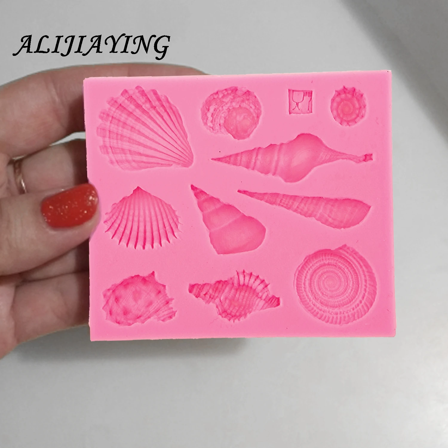 1Pcs DIY Lovely Shell Starfish Conch Sea Silicone Mold Fondant Cake Decorating Tools Soap Mold Cake Chocolate D0542