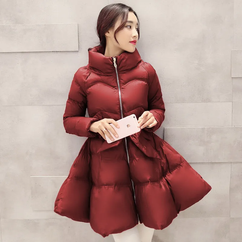 2023 neue Mode Wintermantel Frauen warme Outwear gepolsterte Baumwolle Jacke Mantel Damen bekleidung hochwertige Parkas Manteau Femme R853