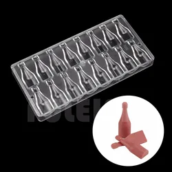 3D beer bottle shape polycarbonate chocolate mold kitche bakeware candy mold for baking pastry confectionery cake decor tool