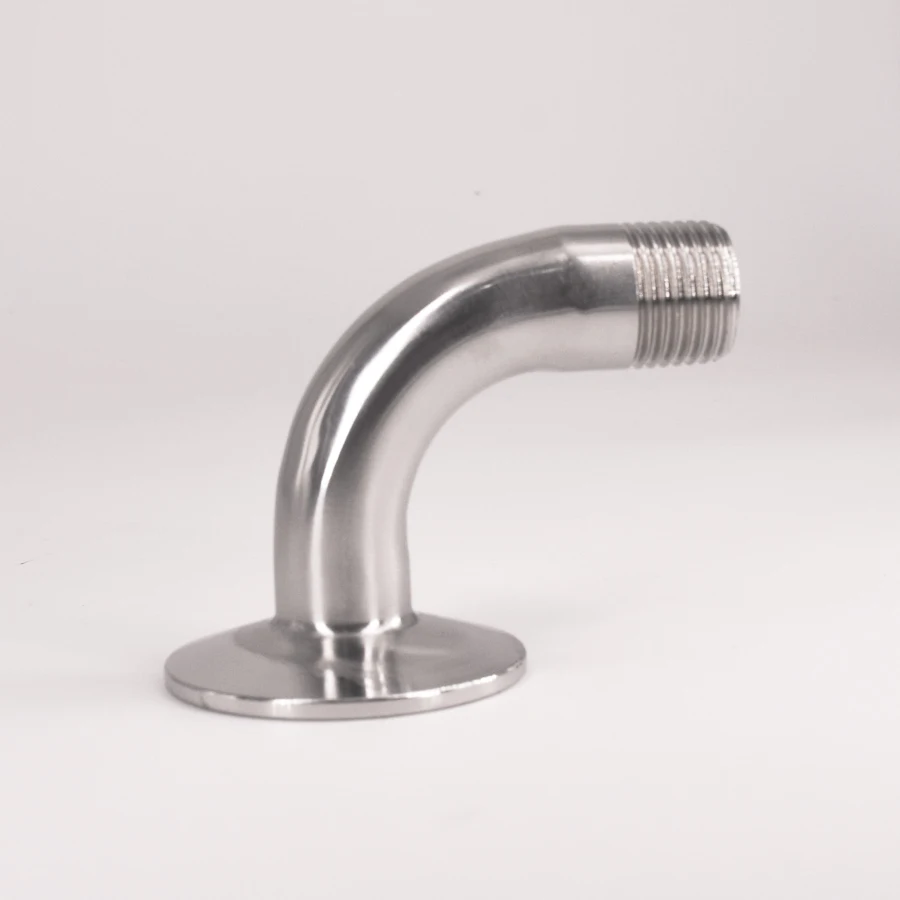 

1.5" Tri Clamp x 1/2" BSPT Male 90 Degree Elbow SUS 304 Stainless Steel Sanitary Pipe Fitting Home Brew Beer Wine