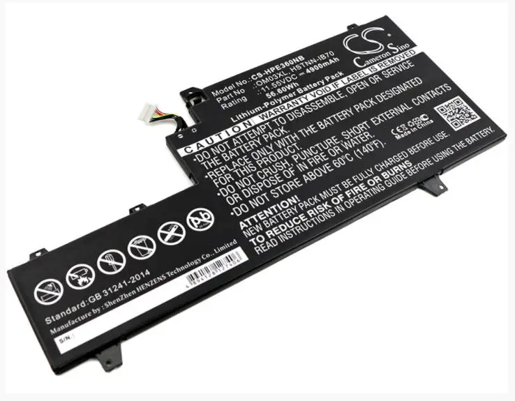 

Cameron Sino4900mAh battery for HP 1GY29PA 1GY30PA 1GY31PA EliteBook x360 1030 G2 863167-171 863280-855 HSN-I04C HSTNN-IB70