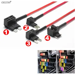 5pcs Auto Car Fuse Box 12v Holder ACU ACZ ACS ACN Adapter With ATS ATC MINI MICRO2 Fuse Insert Adapter Set CHIZIYO