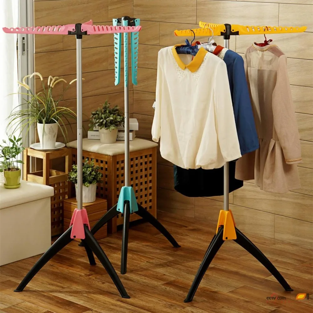 Multifunctional  Folding Travel Racks Hanger Metal Plastic Clothing Hangers For Clothes Magic Clothes Drying Rack 1pcs