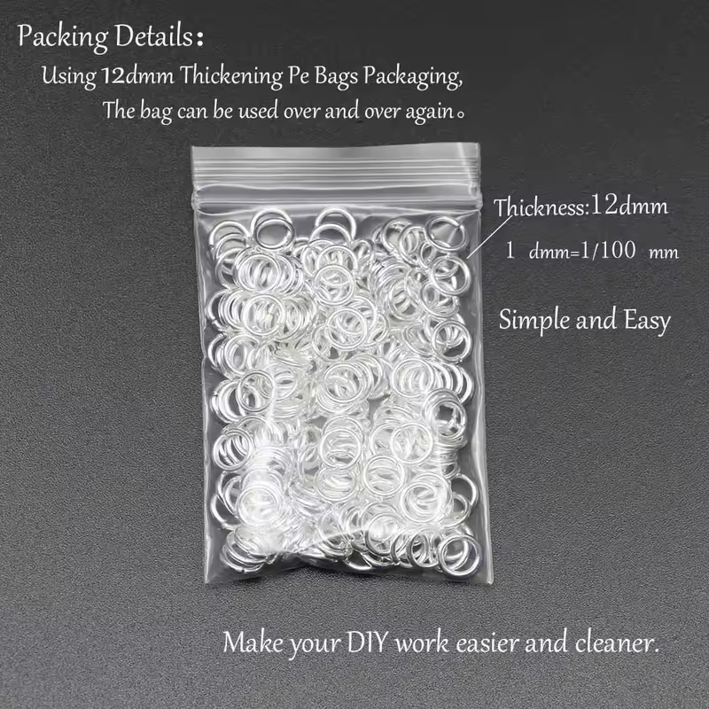 50-200pcs/lot 3-20 mm Jump Rings Split Rings Connectors For Diy Jewelry Finding Making Accessories Wholesale Supplies - Image 6