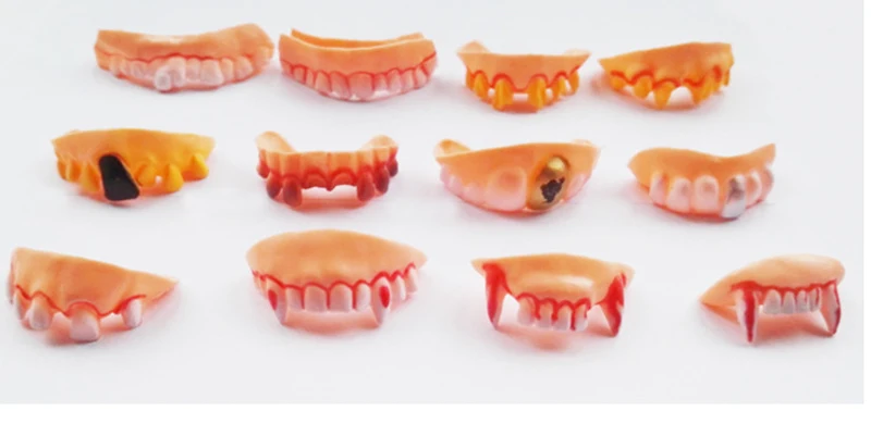 12XHalloween cheap new soft VAMPIRE funny teeth party props favors loot bag pinata stock fillers prizes small toys for hours fun