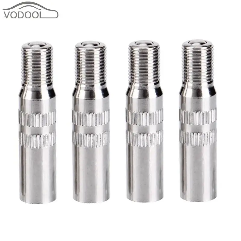 VODOOL 4Pcs Metal Car Truck Wheel Tyre Valve Caps Stem Extender Auto Tyre Stem Extension Adapter