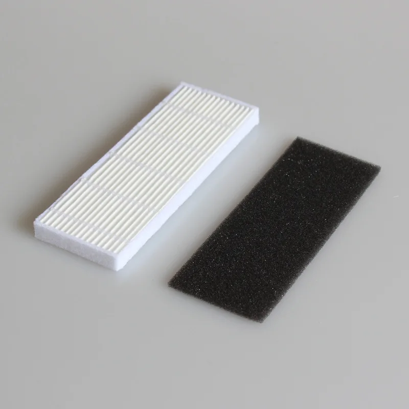 6 ชิ้น/ล็อต HEPA FILTER และฟองน้ำกรองและแปรงด้านข้างเครื่องดูดฝุ่นตัวกรองเปลี่ยนสำหรับ Ecovacs DT83 DT85 DM81