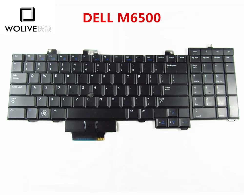 

Оригинальная 90% новая английская Клавиатура США для Dell Precision M6500 английская клавиатура подсветка NSK-DE101 клавиатура F759C Замена