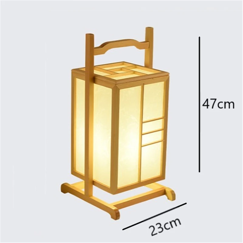 Imagem -05 - Luminária de Mesa Estilo Japonês Lâmpada de Mesa Moderna de Madeira em Estilo Japonês para Decoração de Arte e Quarto Escocês Iluminação de Casa Madeira Sólida Luz de Serviço