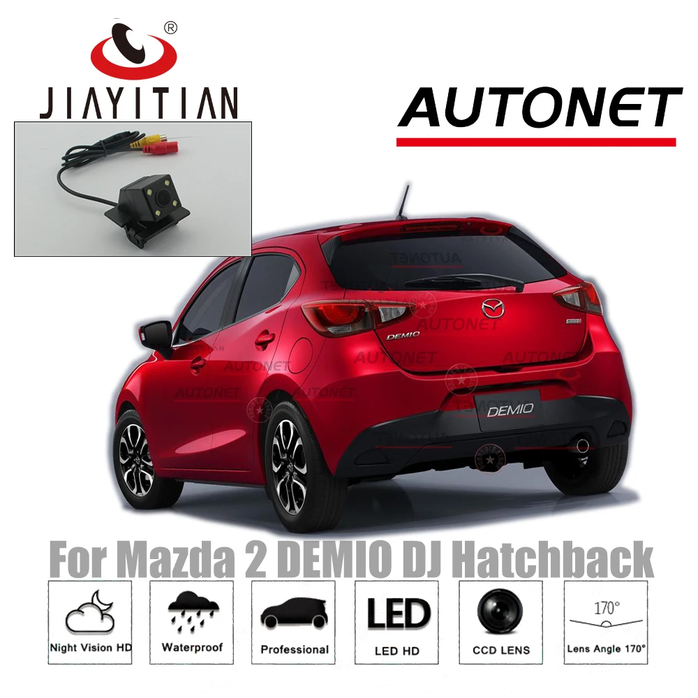 

JIAYITIAN Rear View Camera For Mazda 2 DEMIO DJ 2014~2018 reserved hole CCD/Night Vision/Reverse Camera/Backup Parking Camera