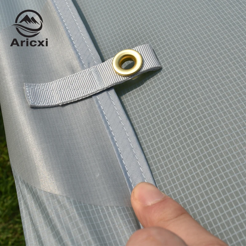 Aricxi 15d revestimento de silicone nylon, abrigo portátil ultraleve para acampamento, barraca de lona, ambiente externo