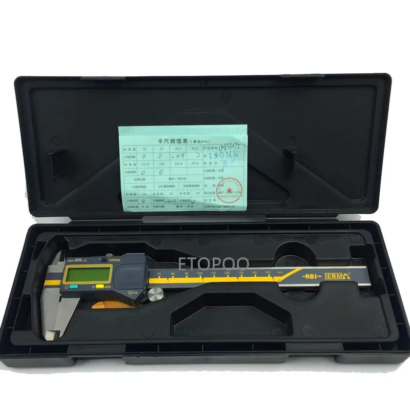 0-150mm 6inch 200mm 300mm 0.005mm TERMA ABS Origin Digital Caliper IP54 water proof electronic vernier caliper micrometer gauge