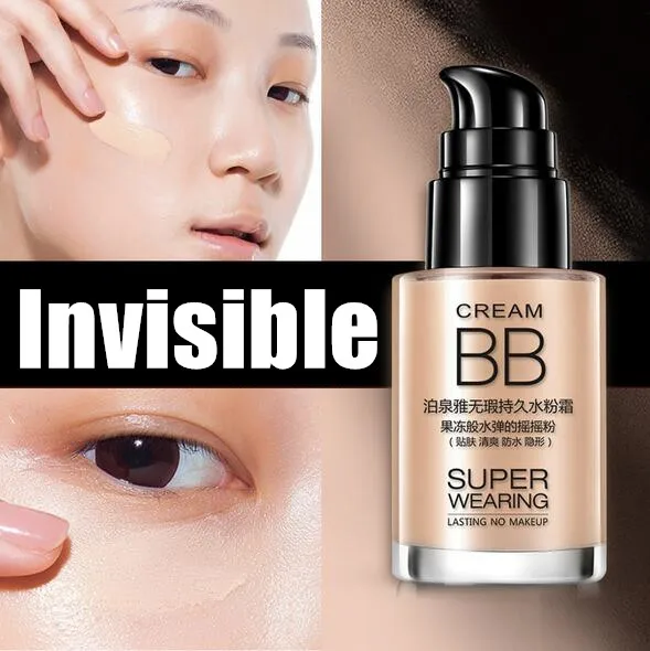 30ml Invisibl krem BB podkład w płynie krem z filtrem przeciwsłonecznym naturalny odżywczy