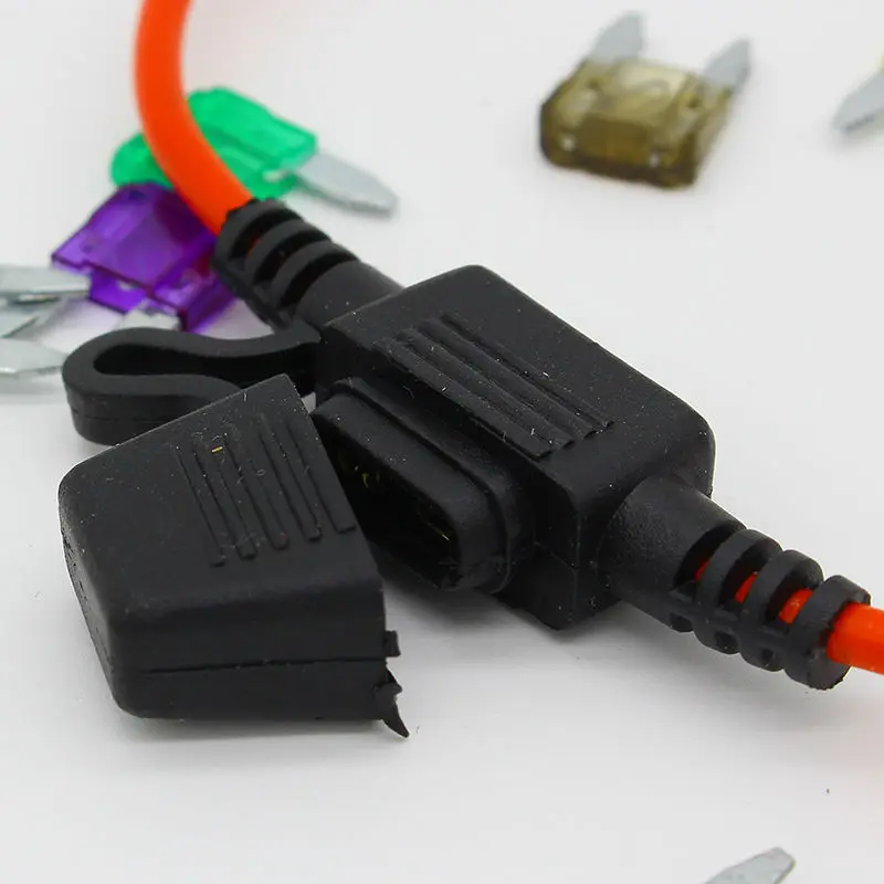 1pcs waterproof auto inline Mini In-Line Fuse Holder + 1pcs Fuse Inserts