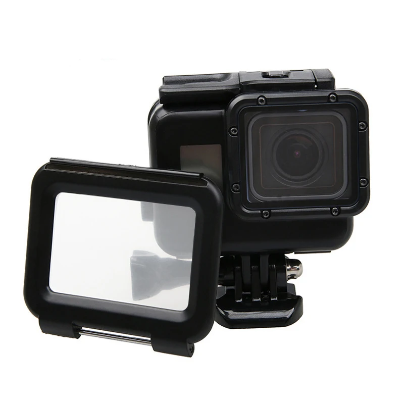 45M Waterproof Case Diving Housing Underwater + Touch Backdoor Mount Black Color for GoPro Hero 5 6 7 Black Go Pro Accessories