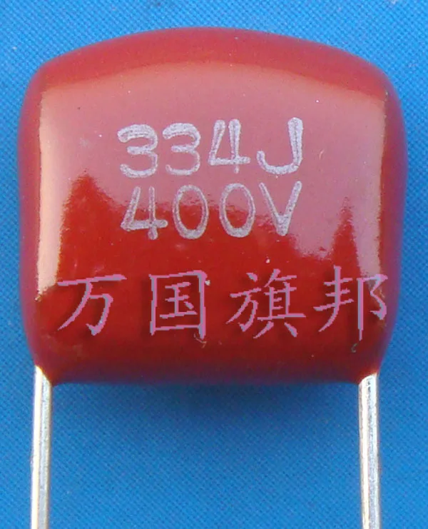 Free shipping.CL21 metallized polyester film capacitor 0.33 334 400 v 0.33 uf ultrafiltration