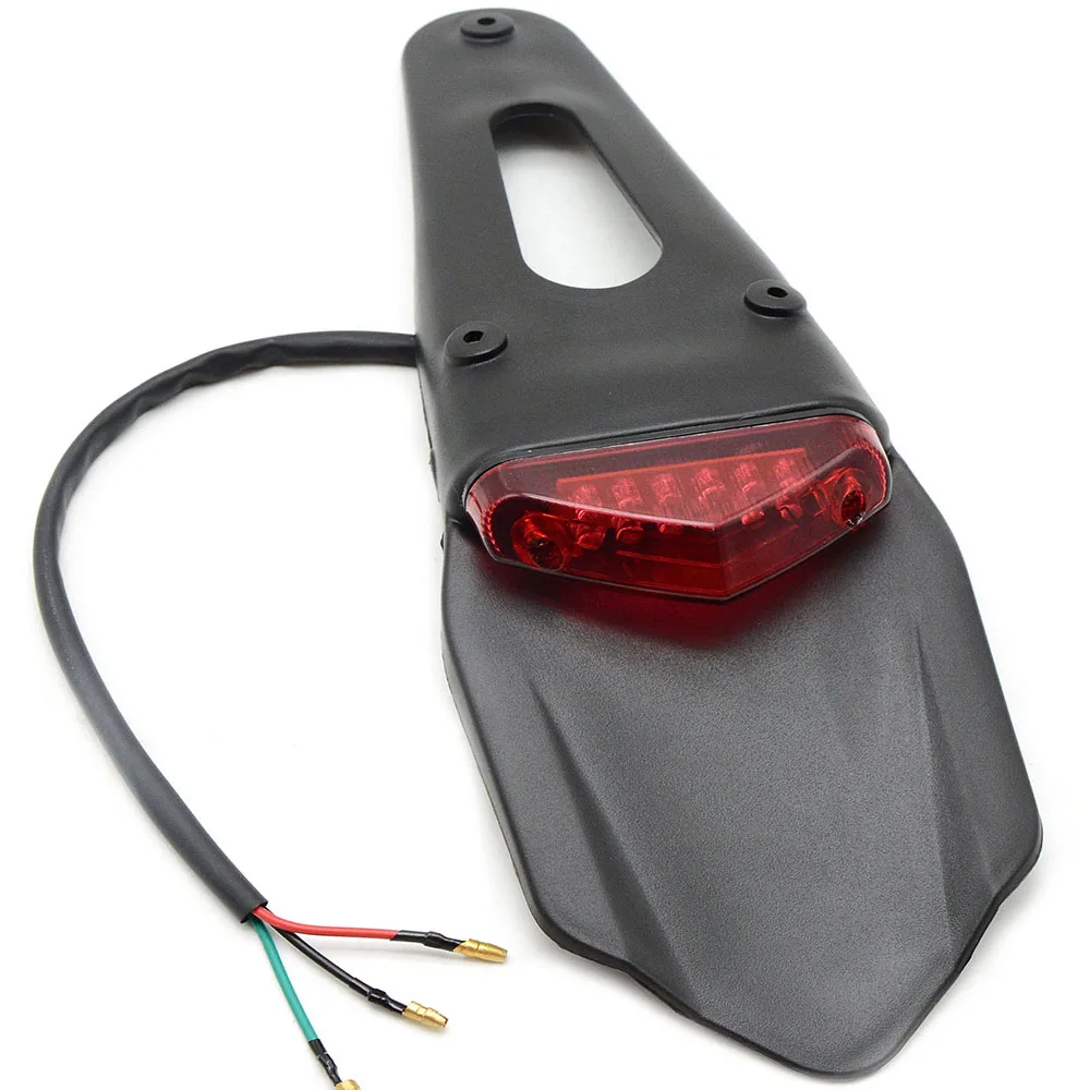 For CRF YZ CR EXC WRF 250 400 426 450 Motorcycle Light Enduro Trial Bike 12 LED Motorbike Brake Stop Rear rear fender Tail Light