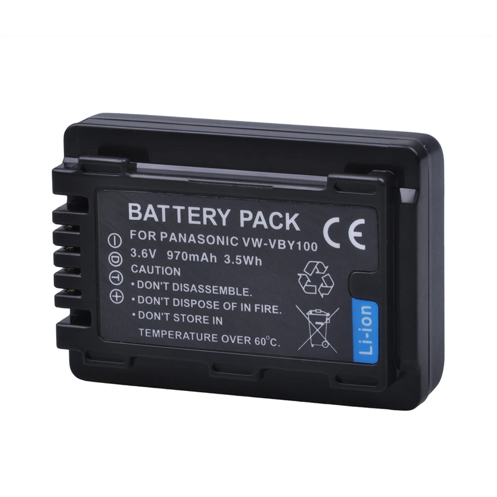 Tectra 1PC VW-VBY100 VW VBY100 литий-ионная батарейка для фотоаппарата