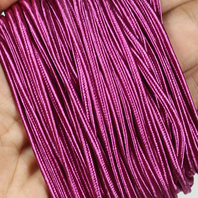 Cordons de ventre en nylon multicolores pour bijoux à bricoler soi-même, 34 verges, 31 mètres, lot, 3mm, soutach chinois, résultats exécutifs