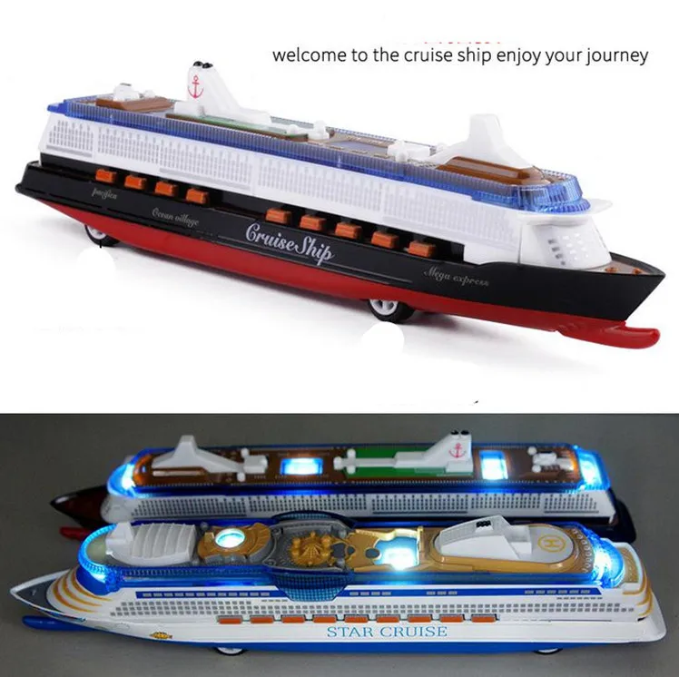 High simulation large luxury cruise ship,1: 600 alloy pull back ship model,metal diecasts,music flash toy model, free shipping