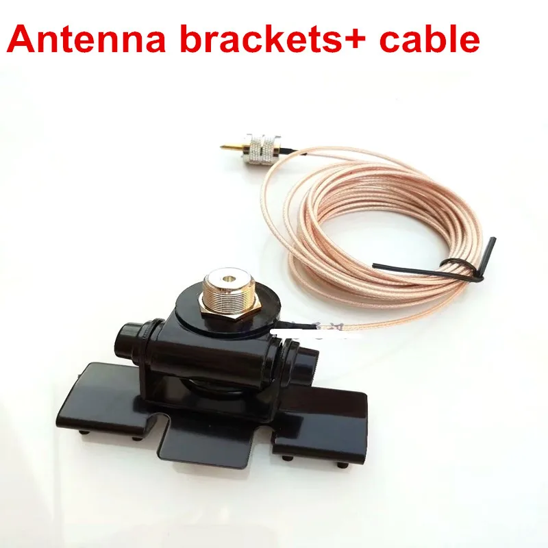 

Car whip antenna accessories brackets mobile radio UHF male antenna clip mount with cable 5meter