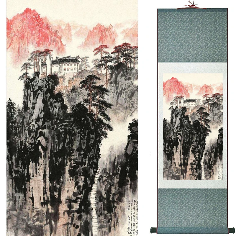 

old fashion painting landscape art painting Chinese traditional art painting China ink painting201907161408