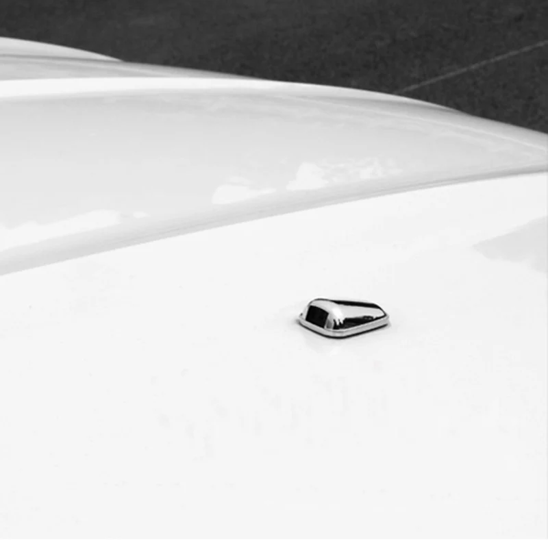 AX Chrome Front Hood Bonnet Windscreen Washer Wiper Spray Nozzle Cover Trim Decoration For Ford Escape Kuga 2013 2014 2015 2016