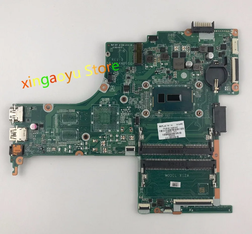 For HP 14-AB 14T-AB 14-AB066US 14-ab008TU W i3-5010U CPU Motherboard 806830-601 806830-501 100% Tested ok