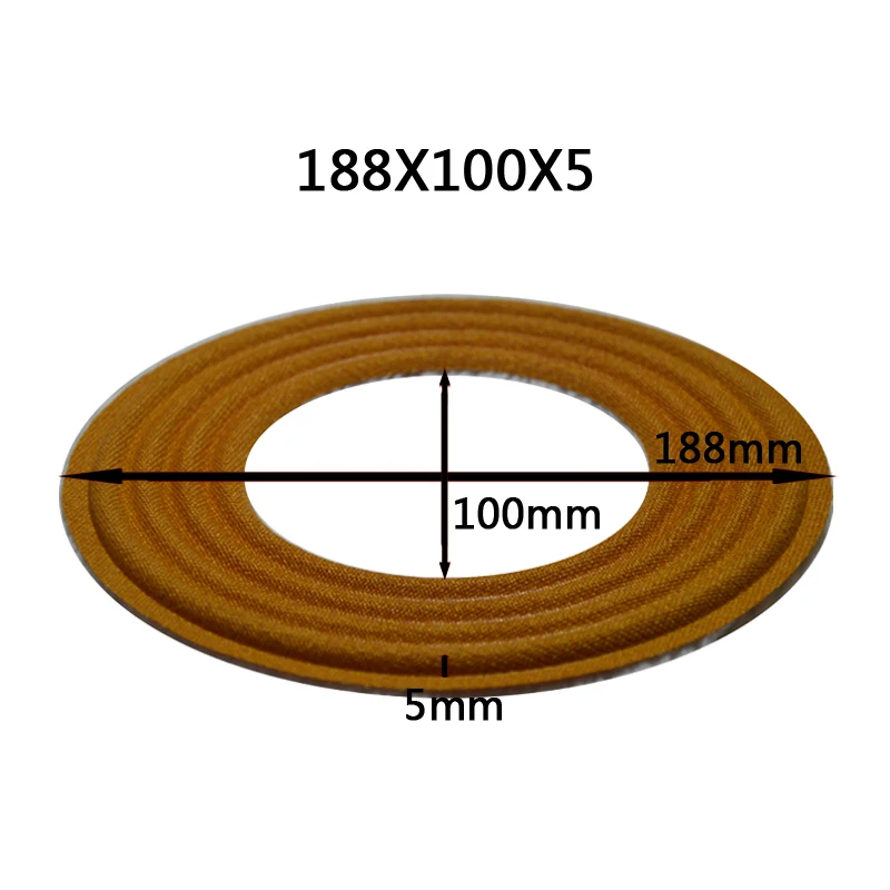 2pcs 185x49.5/185x75.5/185x100/188x100mm Elastic Wave Loudspeaker Subwoofer Woofer Bass Speaker Repair Spider Damper