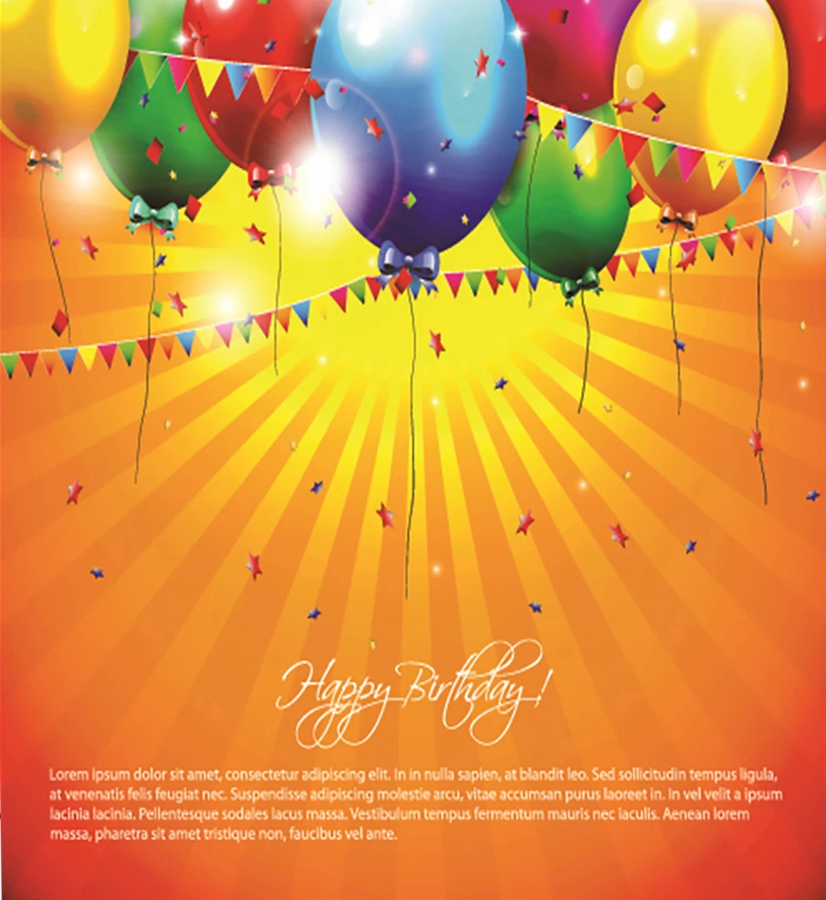 

VinylBDS Digital Printing Photo Photography Studio Background Happy Birthday Colorful Balloons Fondo Photocall