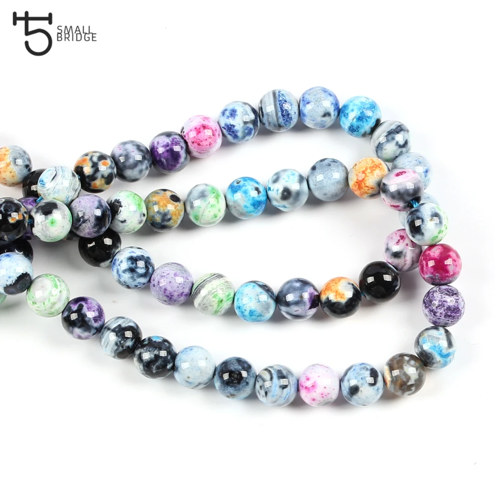 6 8 10mm Natural Quartz Stones beads for jewelry making Diy Bracelet Necklace colorful Semi precious stone Beads wholesale S705