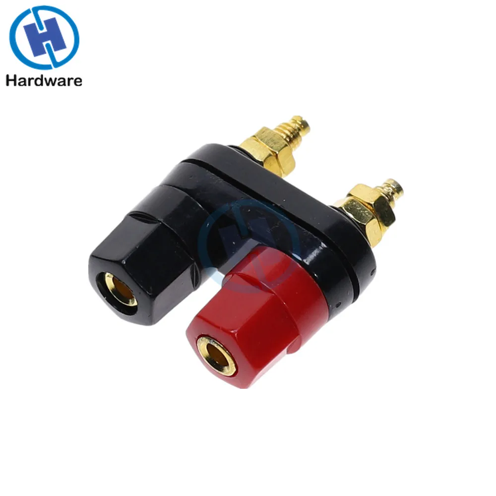 Connettori a banana Coppia Terminali Rosso Nero Connettore Amplificatore Terminal Binding Post Speaker Banana Plug Martinetti