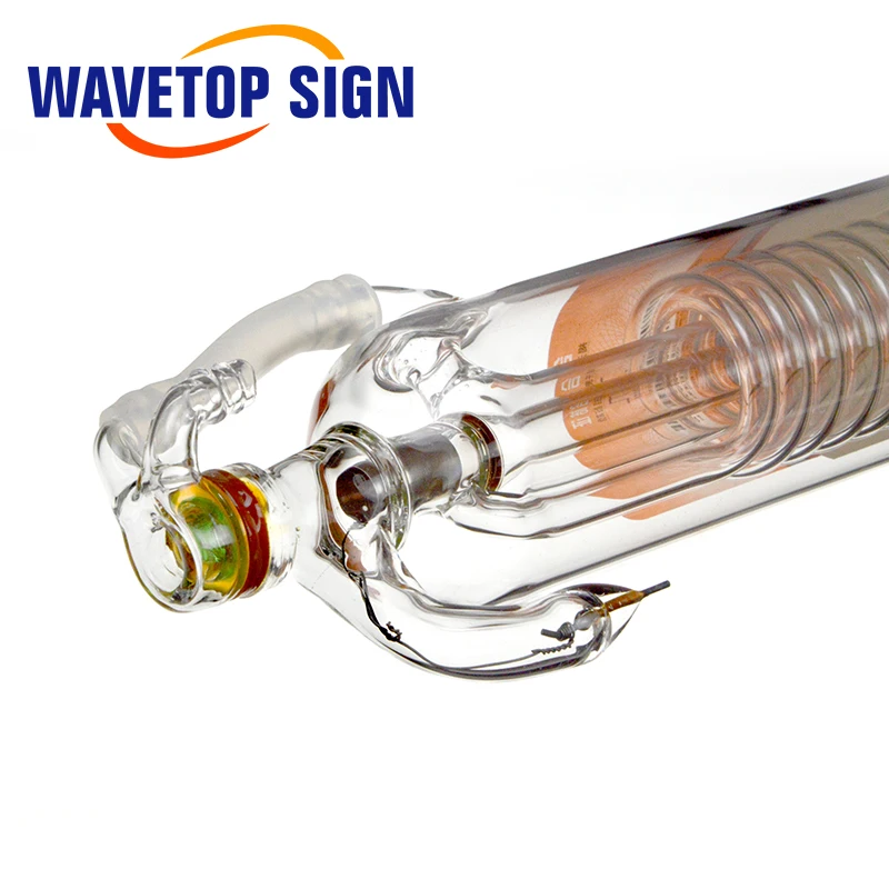 WaveTopSign TONGLI 15 واط CO2 ليزر أنبوب زجاجي طول 450 مللي متر قطر الأنبوب 50 مللي متر استخدام لآلة الحفر بالليزر CO2