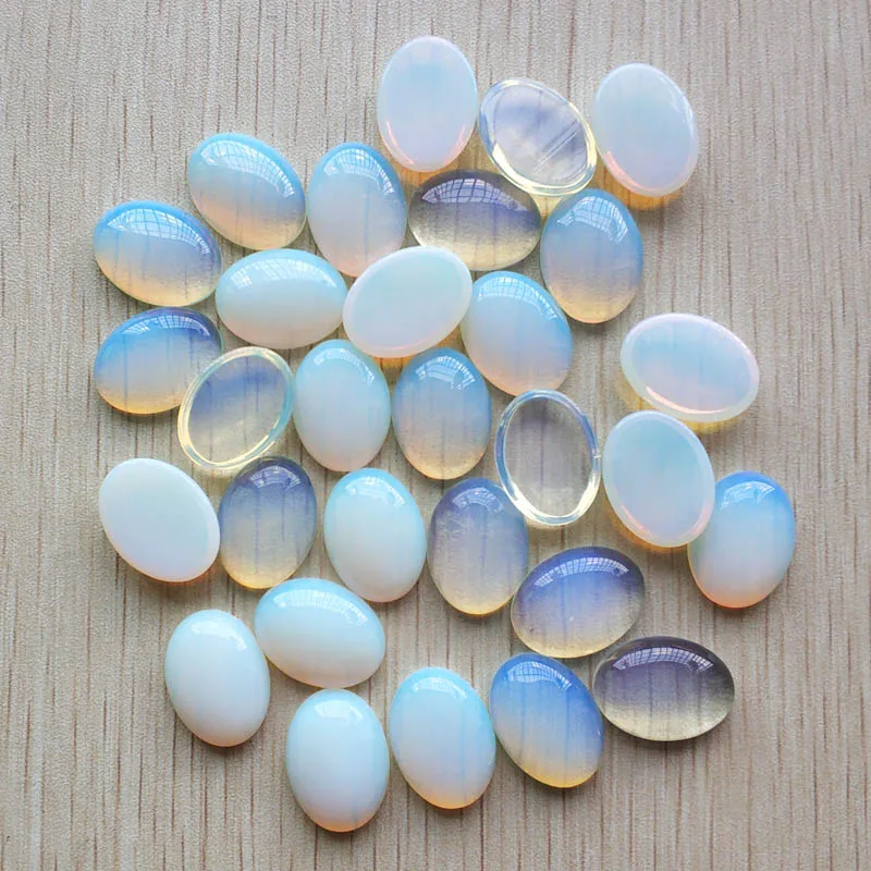 Fashion good quality opal stone Oval CAB CABOCHON beads 15x20mm for jewelry making wholesale 30pcs/lot  free shipping