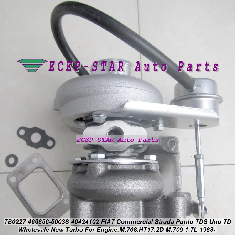 Turbocompresor Turbo TB0227 466856 466856-0003 46424102 para FIAT Comercial Strada Punto TDS Uno TD 1988- M.708.HT17.2D M.709 1.7L